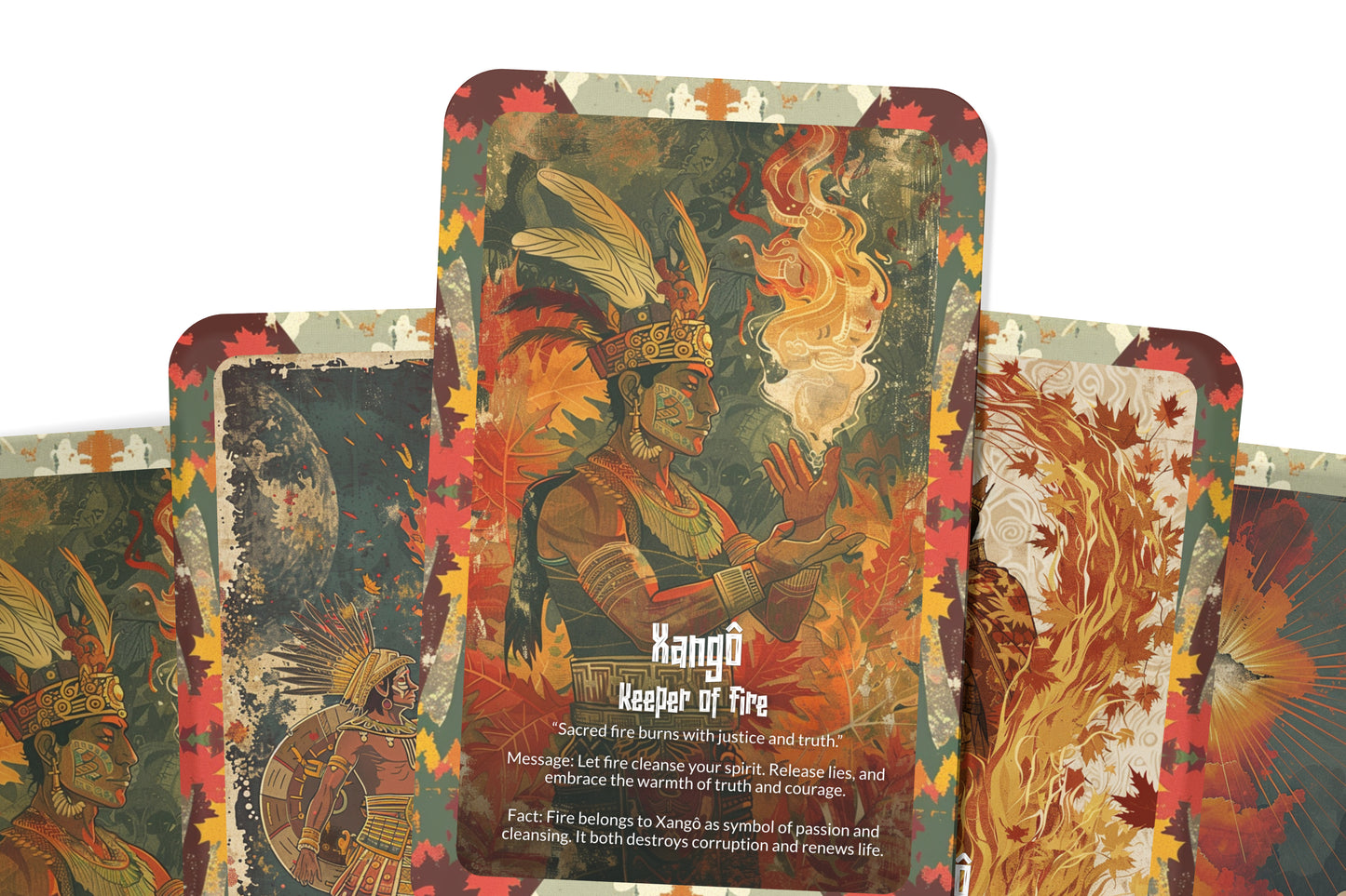 The Oracle of Xangô – A Justice God Oracle Deck – 22 Oracle Cards – Wielder of Thunder & Balance