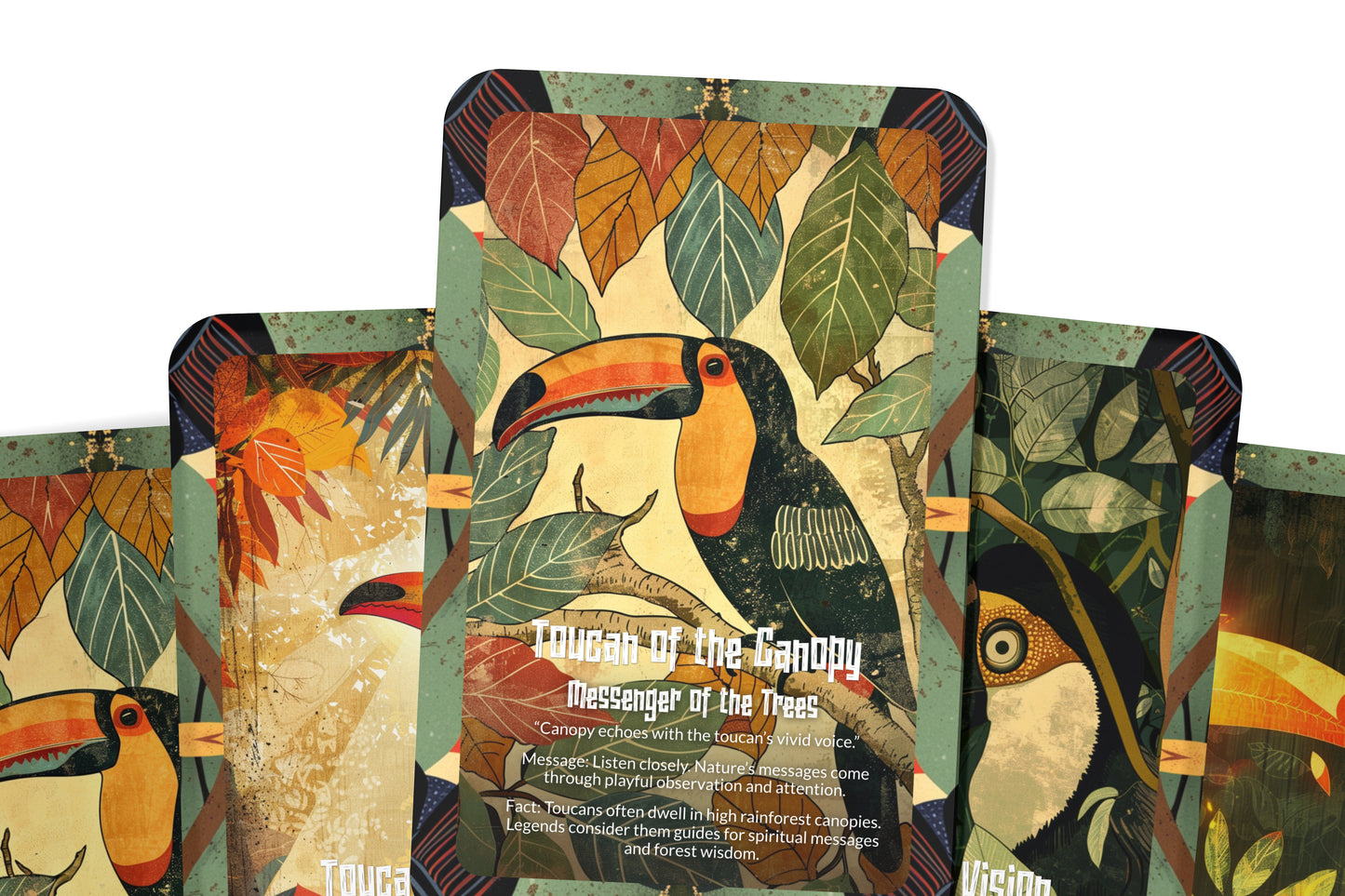 The Oracle of the Toucan – A Voice of Color Oracle Deck – 22 Oracle Cards – Messenger of the Tropics