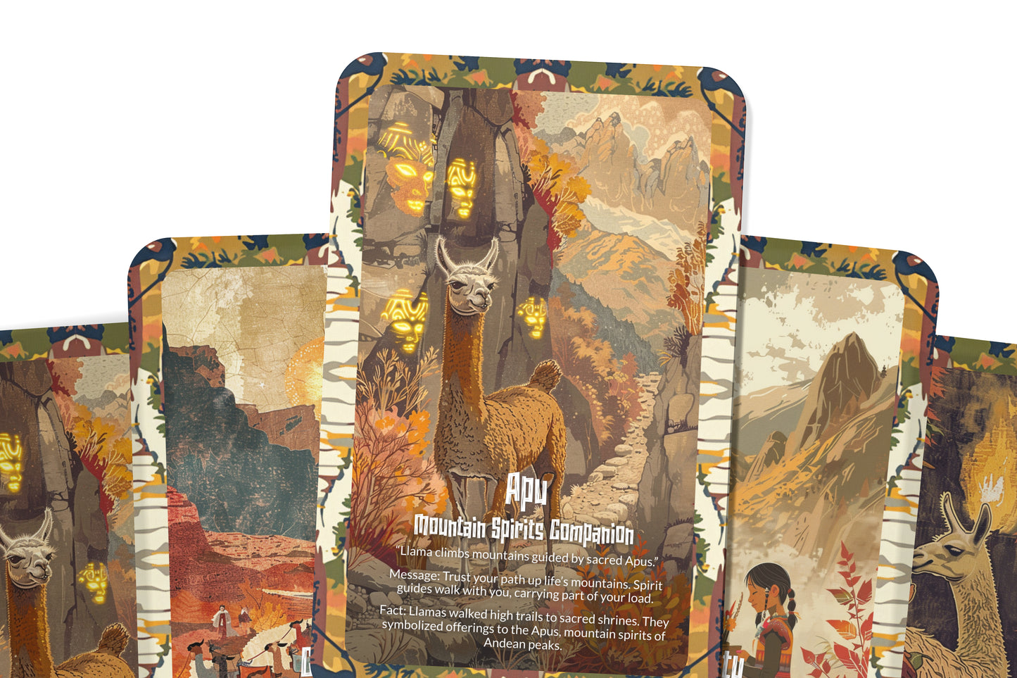 The Oracle of the Llama – A Sacred Carrier Oracle Deck – 22 Oracle Cards – Protector of the Andean Path