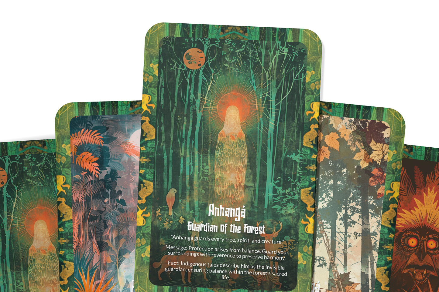 The Oracle of Anhangá – A Forest Spirit Oracle Deck – 22 Oracle Cards – Phantom Guardian of the Wild