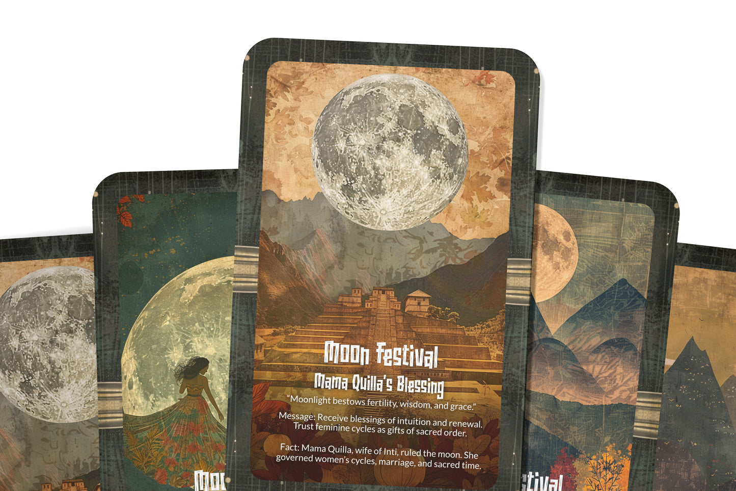 The Oracle of the Moon Festival – A Lunar Celebration Oracle Deck – 22 Oracle Cards – Spirit of Night Rituals
