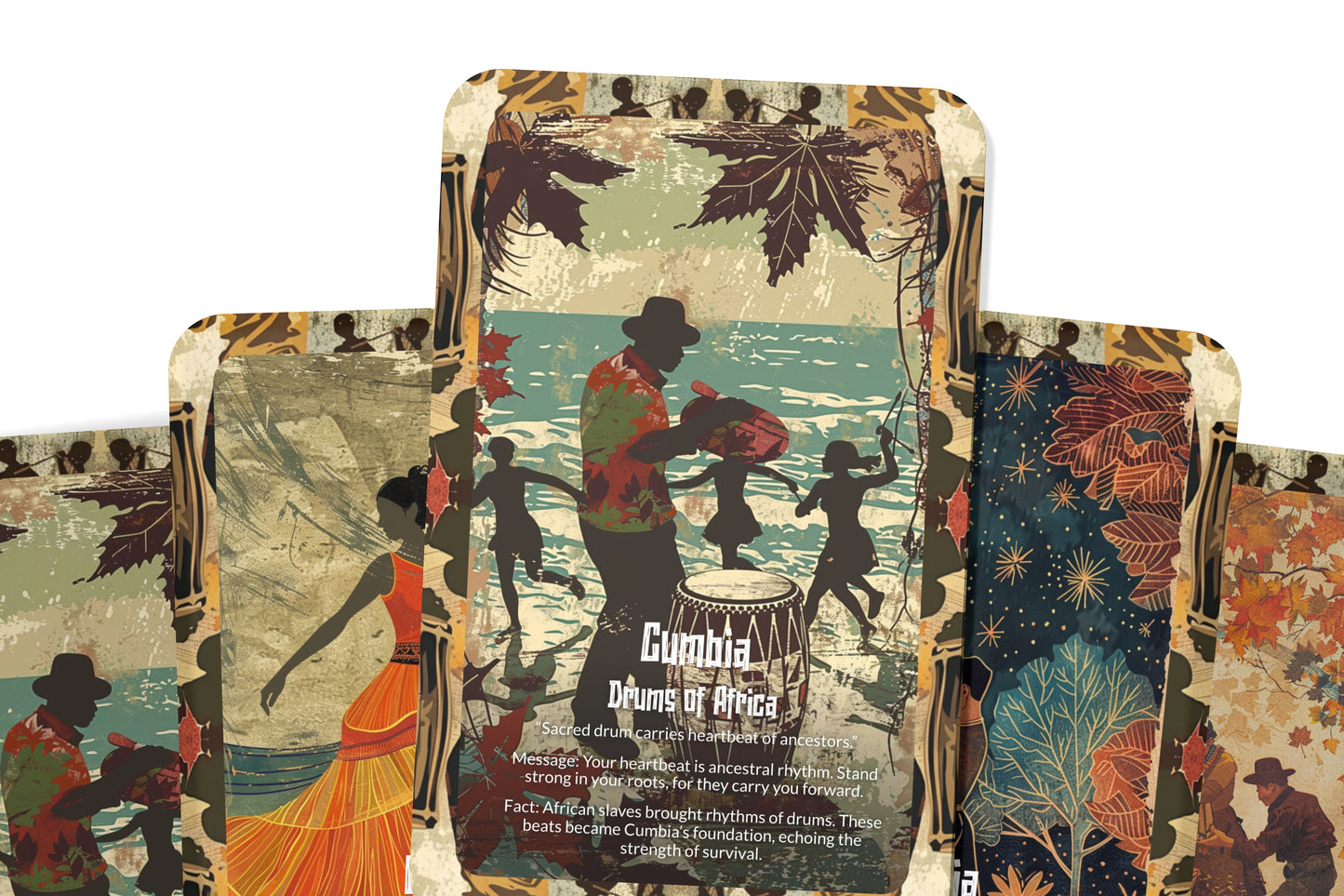 The Oracle of Cumbia – A Dance of Spirit Oracle Deck – 22 Oracle Cards – Music of the People’s Soul