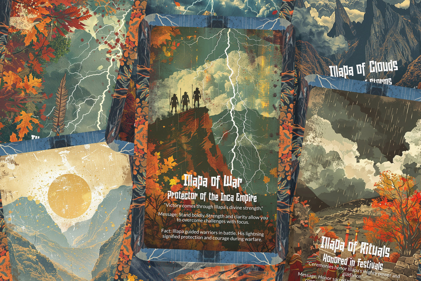 The Oracle of Illapa – A Thunder God Oracle Deck – 22 Oracle Cards – Lord of Rain & Lightning