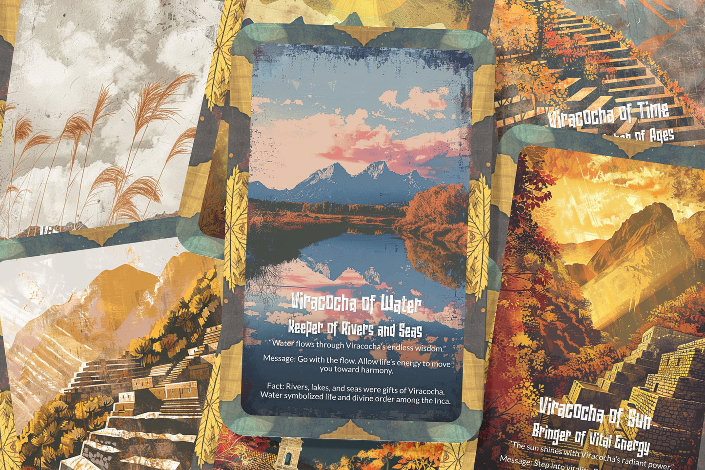 The Oracle of Viracocha – A Creator God Oracle Deck – 22 Oracle Cards – Maker of Earth & Sky