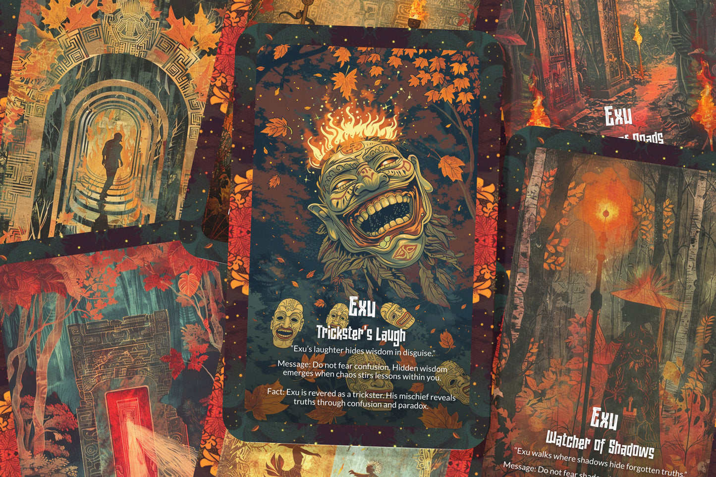 The Oracle of Exu – A Messenger God Oracle Deck – 22 Oracle Cards – Guardian of Roads & Destiny