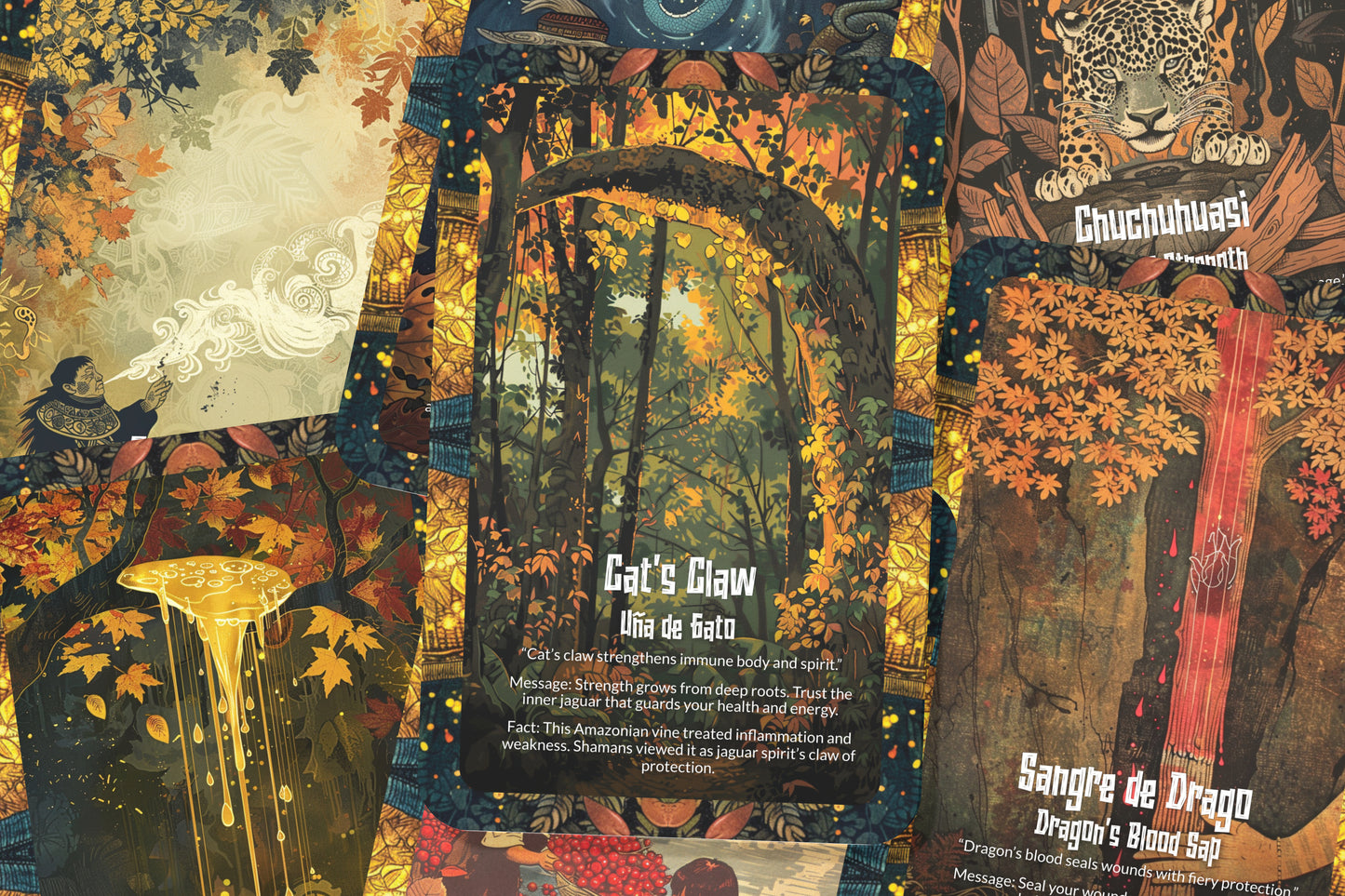 The Oracle of Amazonian Herbs – A Healing Spirit Oracle Deck – 22 Oracle Cards – Green Wisdom of the Jungle