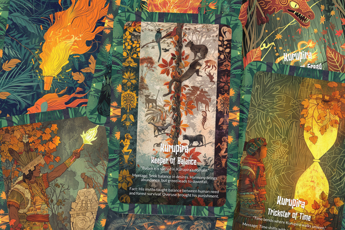 The Oracle of Kurupira – A Jungle Trickster Oracle Deck – 22 Oracle Cards – Protector of the Amazon