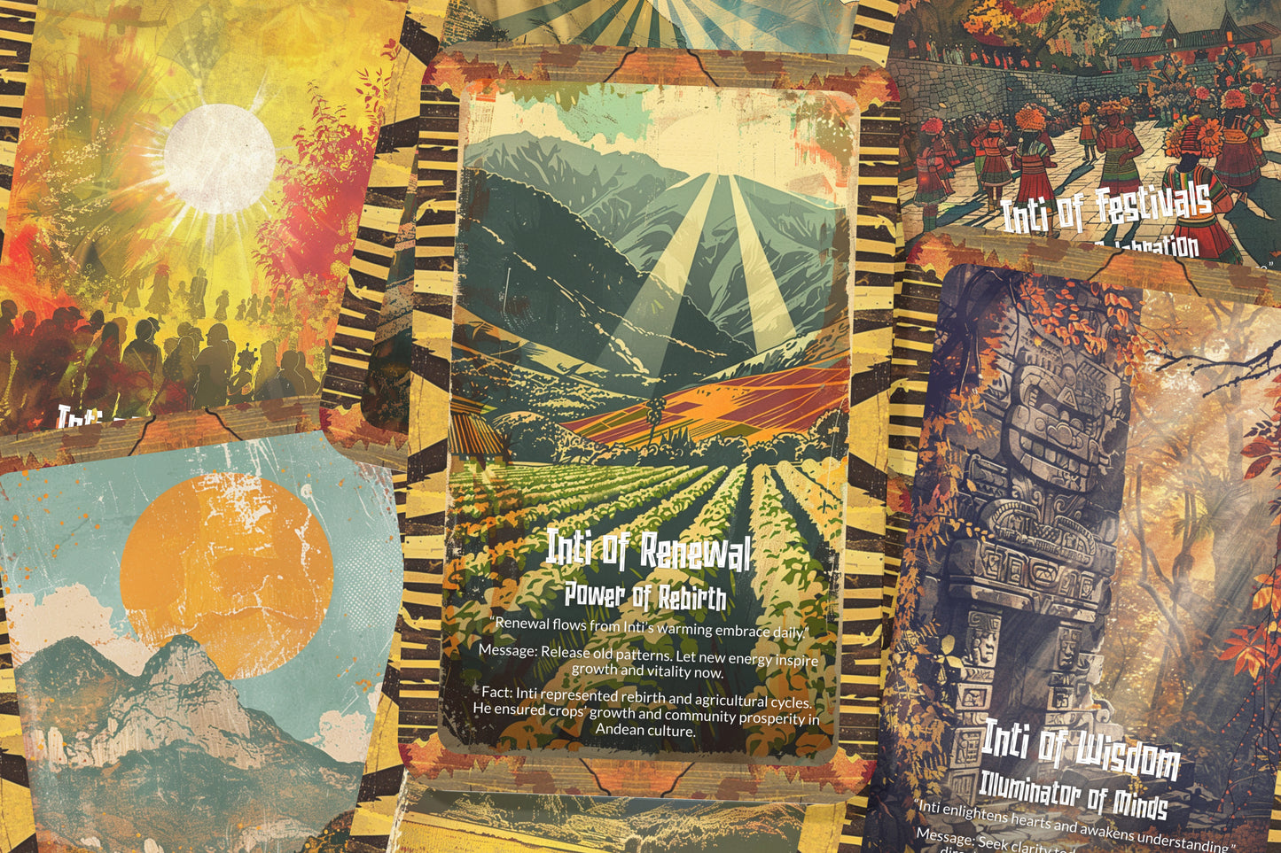 The Oracle of Inti – A Sun God Oracle Deck – 22 Oracle Cards – Bringer of Light & Life