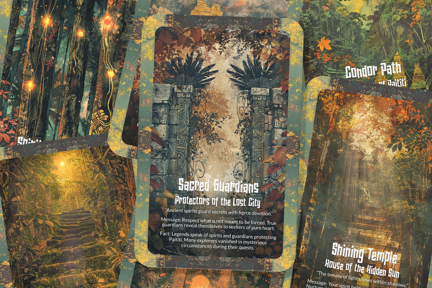 The Oracle of Paititi – A Hidden Realms Oracle Deck – 22 Oracle Cards – Mystical City of Lost Treasures