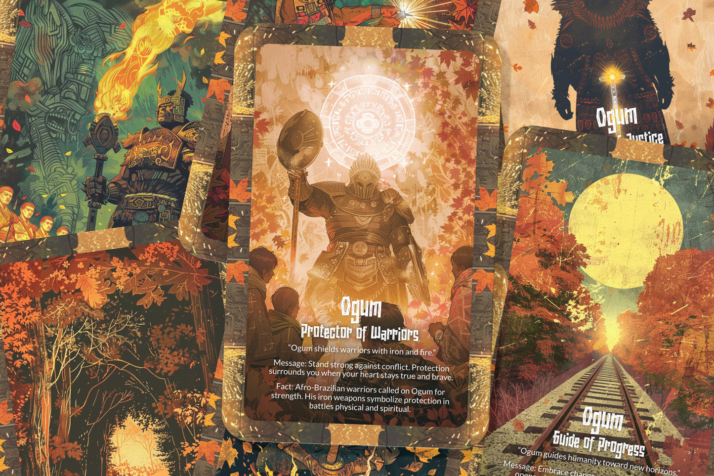 The Oracle of Ogum – A Warrior God Oracle Deck – 22 Oracle Cards – Spirit of Iron & Victory