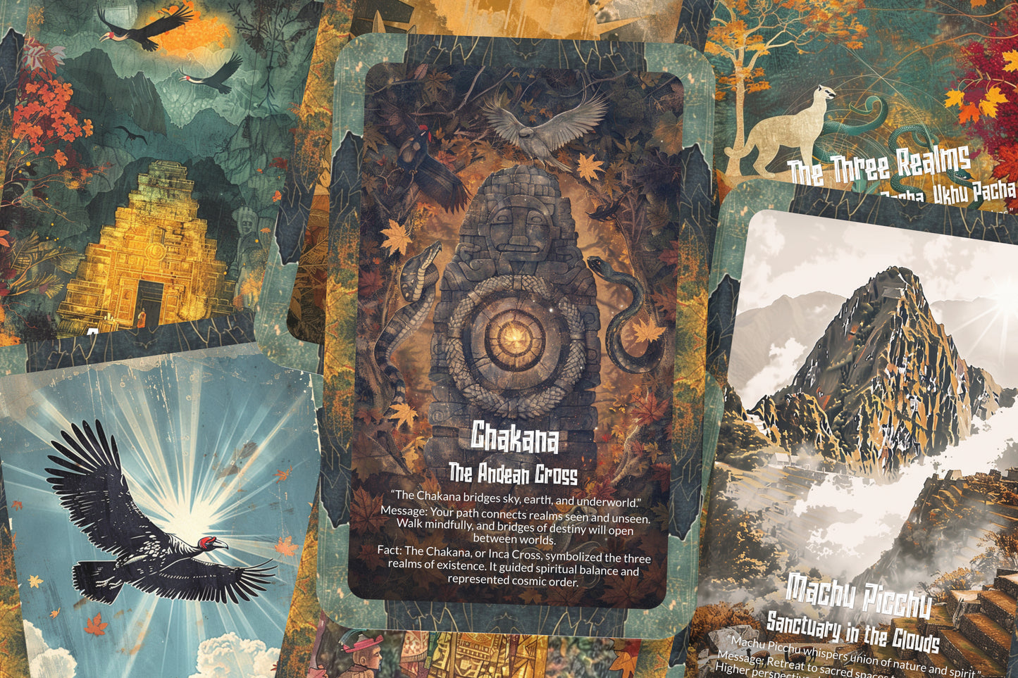 The Oracle of the Incas – An Ancestral Prophecy Oracle Deck – 22 Oracle Cards – Guardians of Cosmic Order