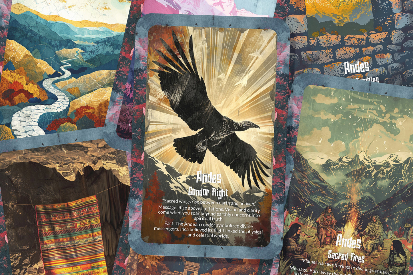 The Oracle of the Andes – A Sacred Mountain Oracle Deck – 22 Oracle Cards – Peaks of Divine Power