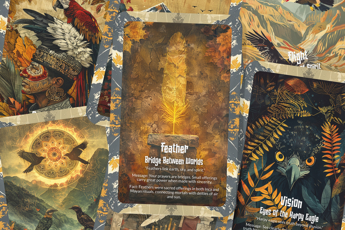 The Oracle of Sacred Feathers – A Spirit Flight Oracle Deck – 22 Oracle Cards – Messages of Winged Allies