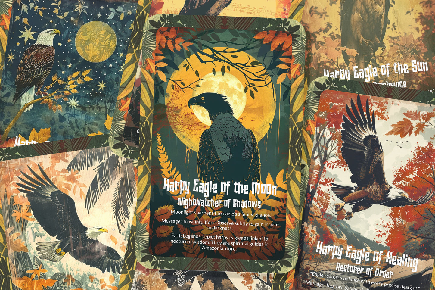 The Oracle of the Harpy Eagle – A Sky Ruler Oracle Deck – 22 Oracle Cards – Hunter of Vision & Majesty