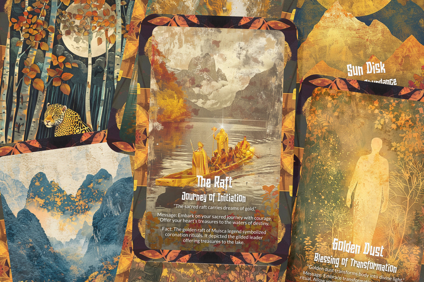 The Oracle of El Dorado – A Lost Civilization Oracle Deck – 22 Oracle Cards – Legends of Ancient Gold