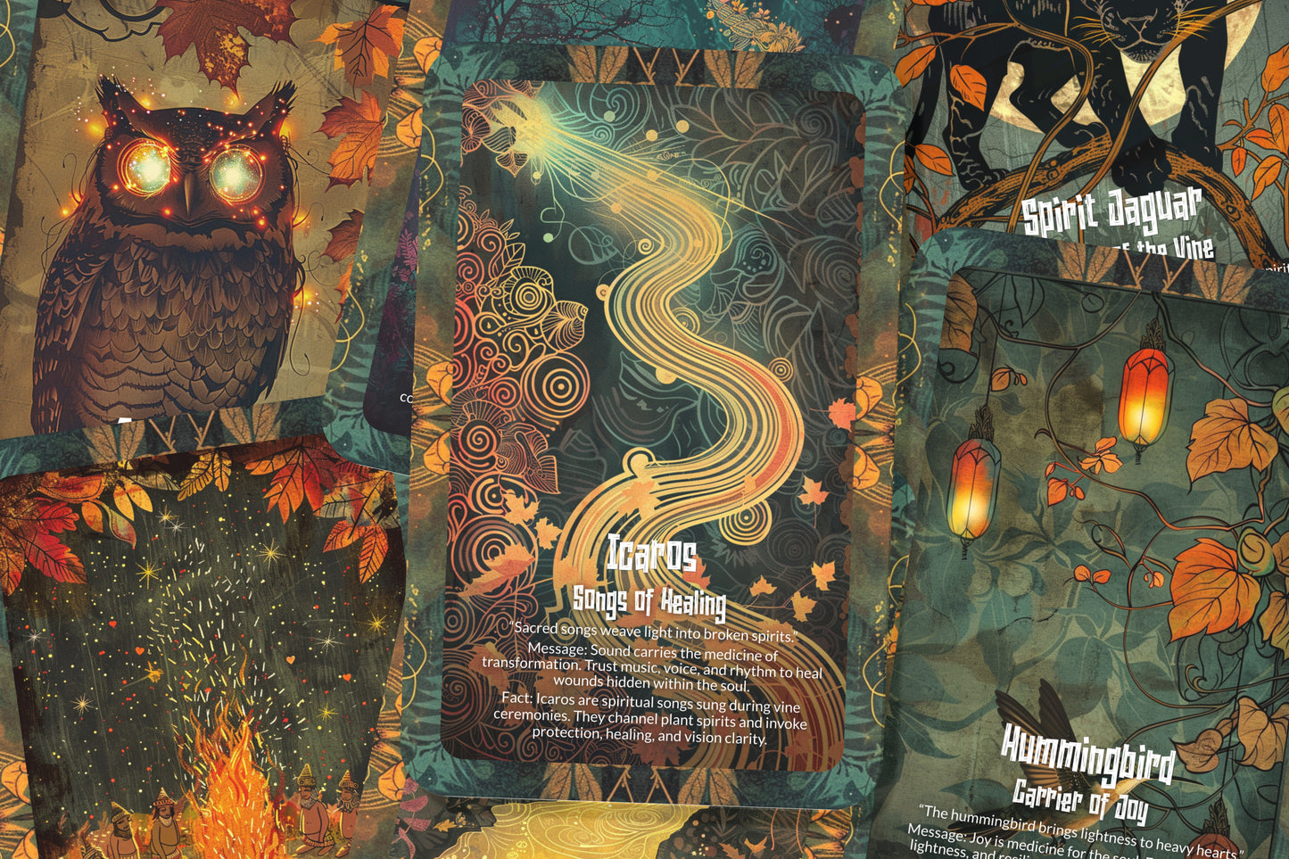 The Oracle of the Visionary Vine – A Sacred Plant Oracle Deck – 22 Oracle Cards – Portals of Higher Consciousness