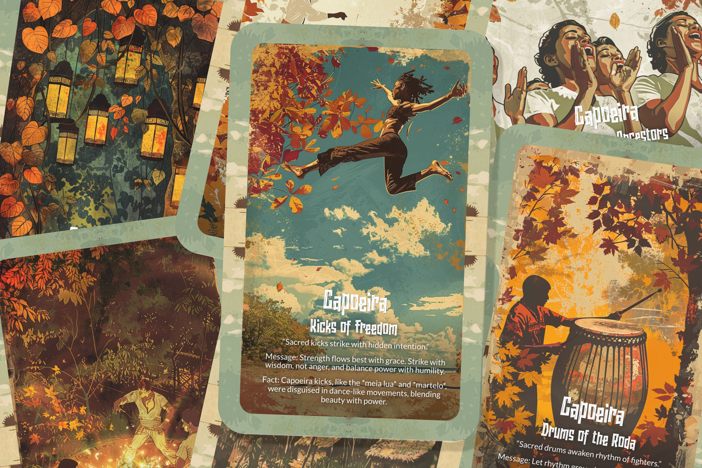 The Oracle of Samba – A Festival Oracle Deck – 22 Oracle Cards – Joyful Beats of Carnival Fire