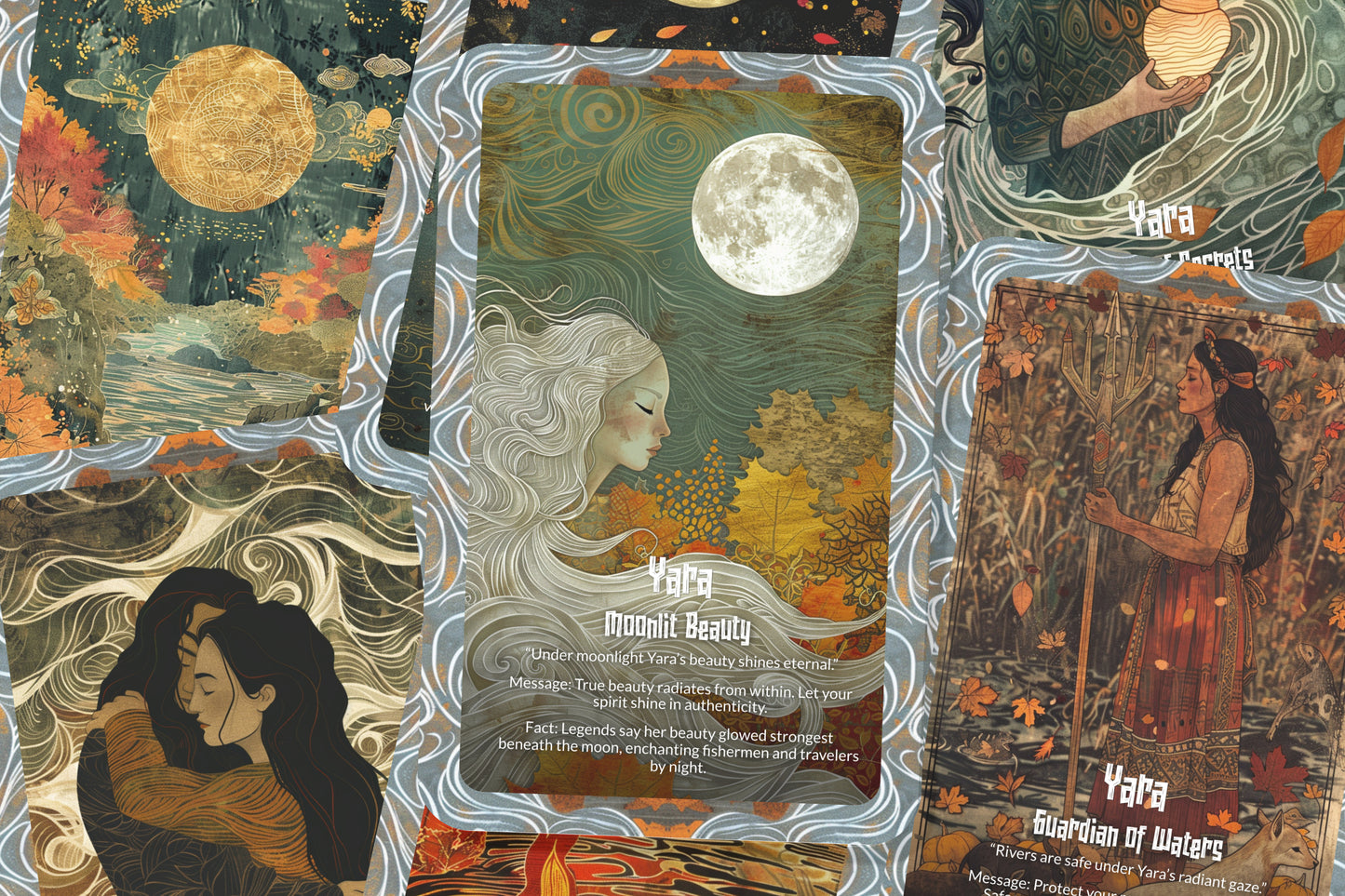 The Oracle of Yara – A River Goddess Oracle Deck – 22 Oracle Cards – Enchantress of Waters & Songs