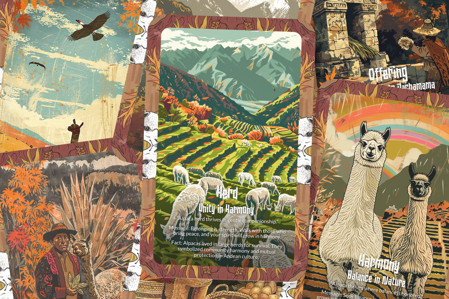 The Oracle of the Alpaca – A Gentle Spirit Oracle Deck – 22 Oracle Cards – Guardian of Andean Harmony