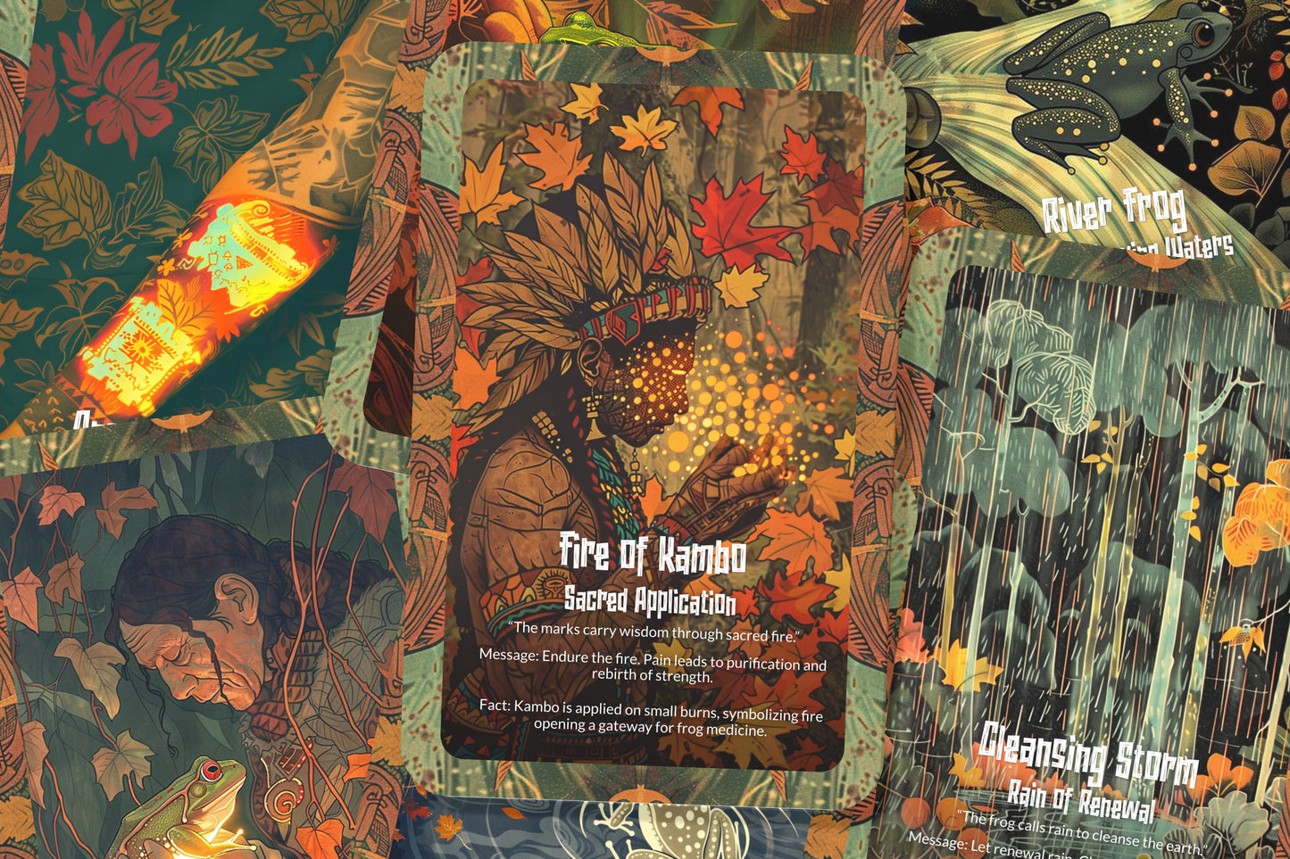 The Oracle of Kambo – A Sacred Frog Medicine Oracle Deck – 22 Oracle Cards – Purification & Spirit Cleansing