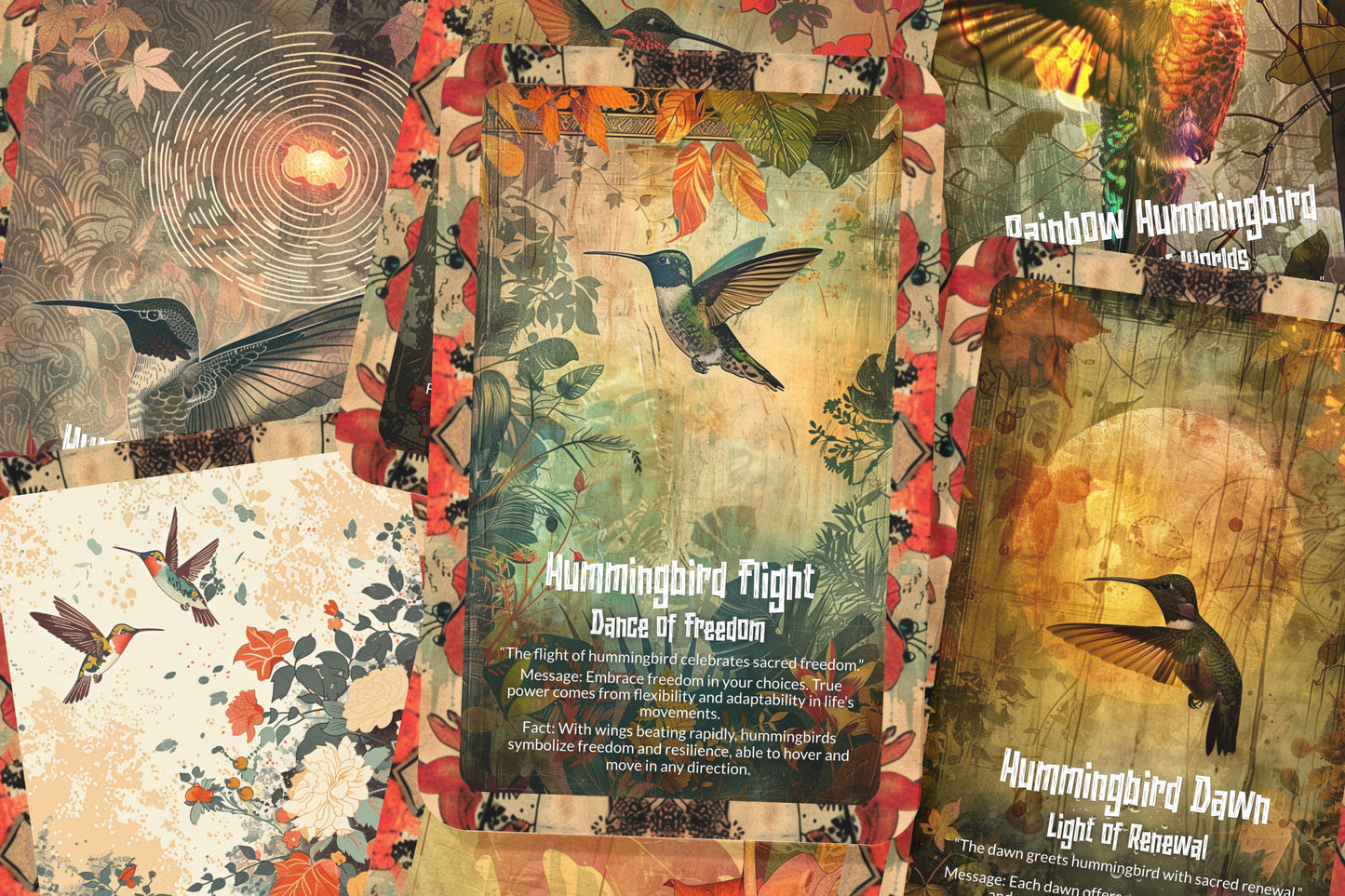 The Oracle of the Hummingbird – A Joy Oracle Deck – 22 Oracle Cards – Messengers of Sweetness & Spirit