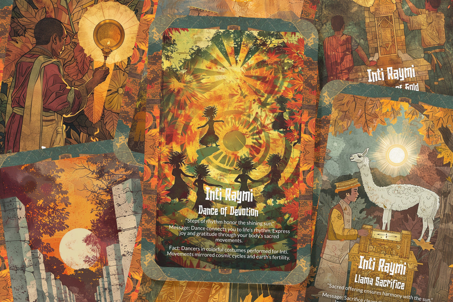 The Oracle of the Sun Festival – A Solar Celebration Oracle Deck – 22 Oracle Cards – Power of Light & Renewal