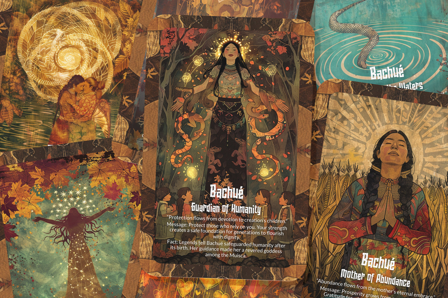 The Oracle of Bachué – A Mother Goddess Oracle Deck – 22 Oracle Cards – Primordial Source of Humanity