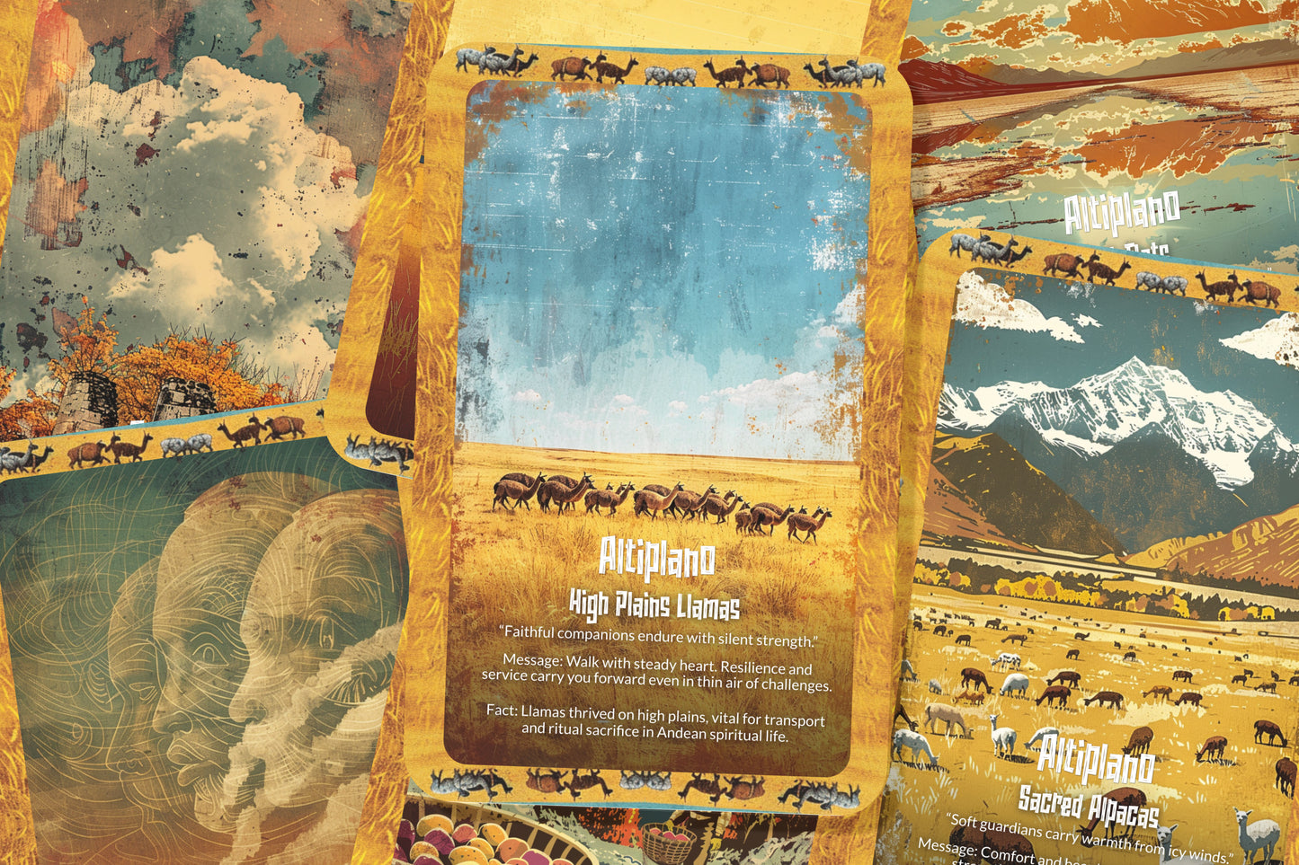 The Oracle of the Altiplano – A High Plains Oracle Deck – 22 Oracle Cards – Spirit of the Andean Plateau