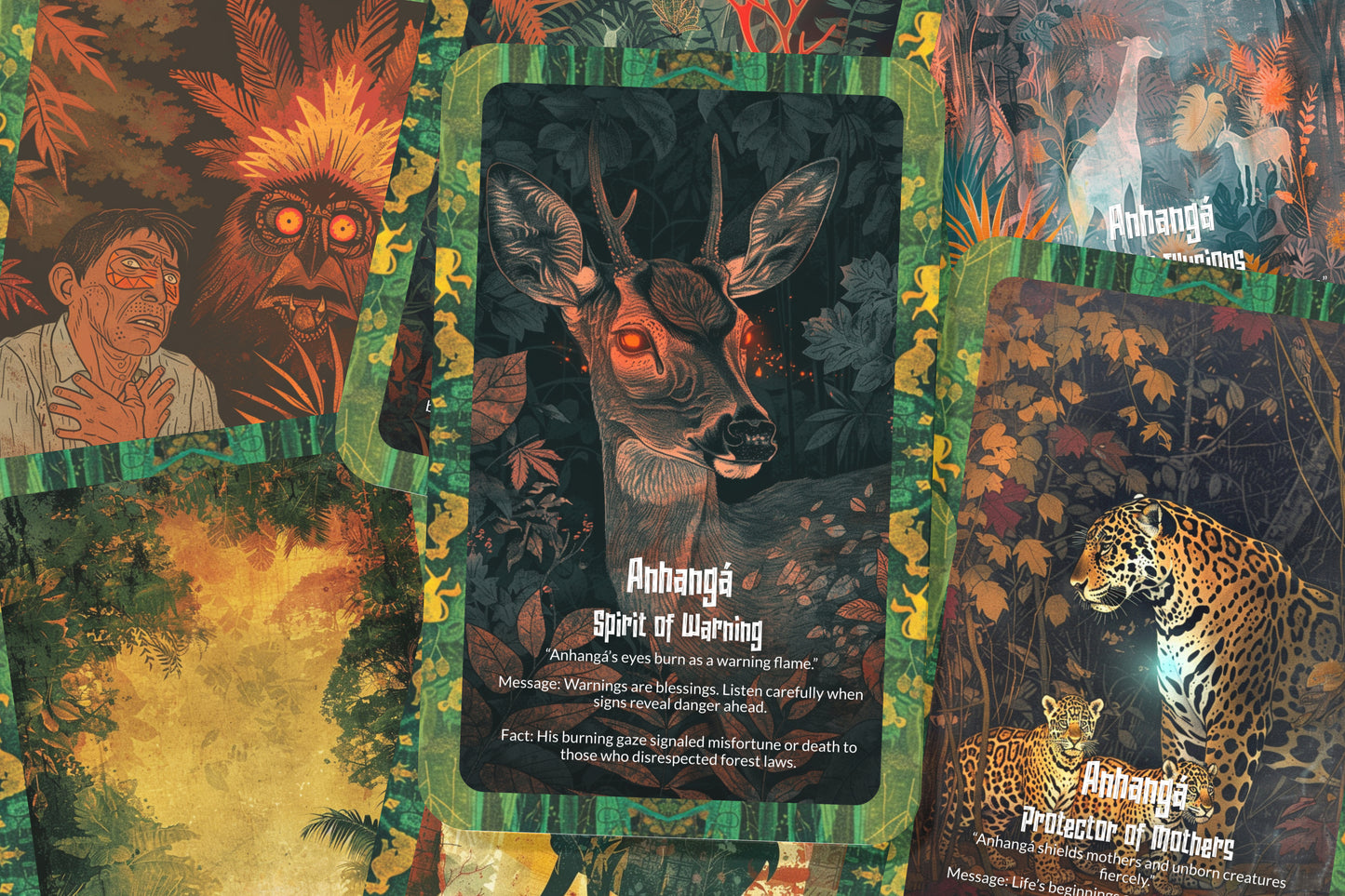 The Oracle of Anhangá – A Forest Spirit Oracle Deck – 22 Oracle Cards – Phantom Guardian of the Wild