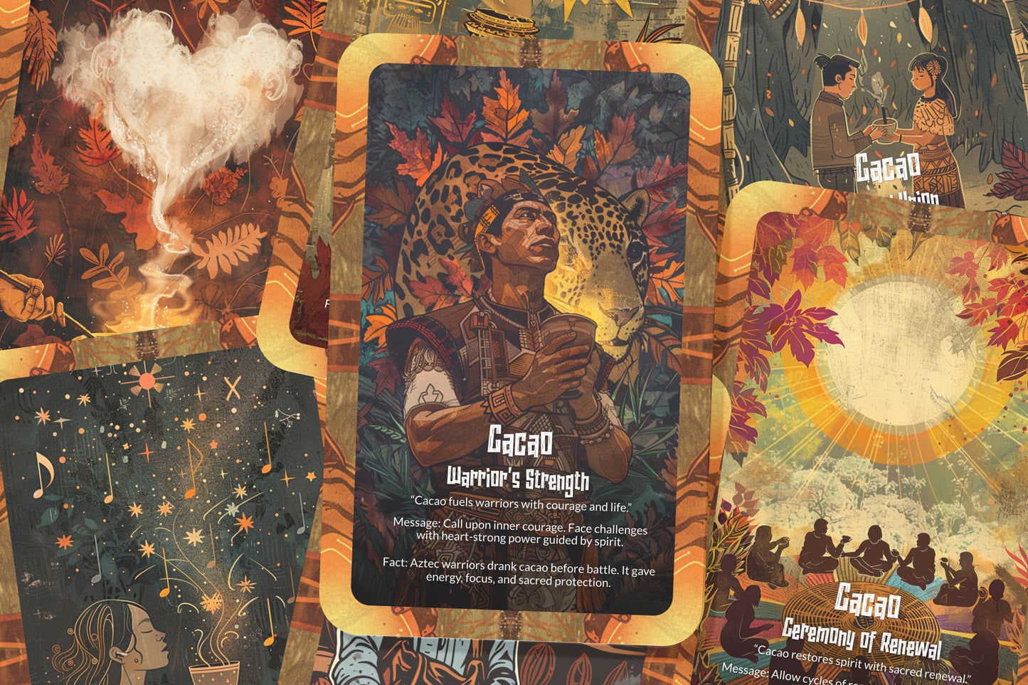 The Oracle of Cacao – A Heart Medicine Oracle Deck – 22 Oracle Cards – Sacred Food of the Gods