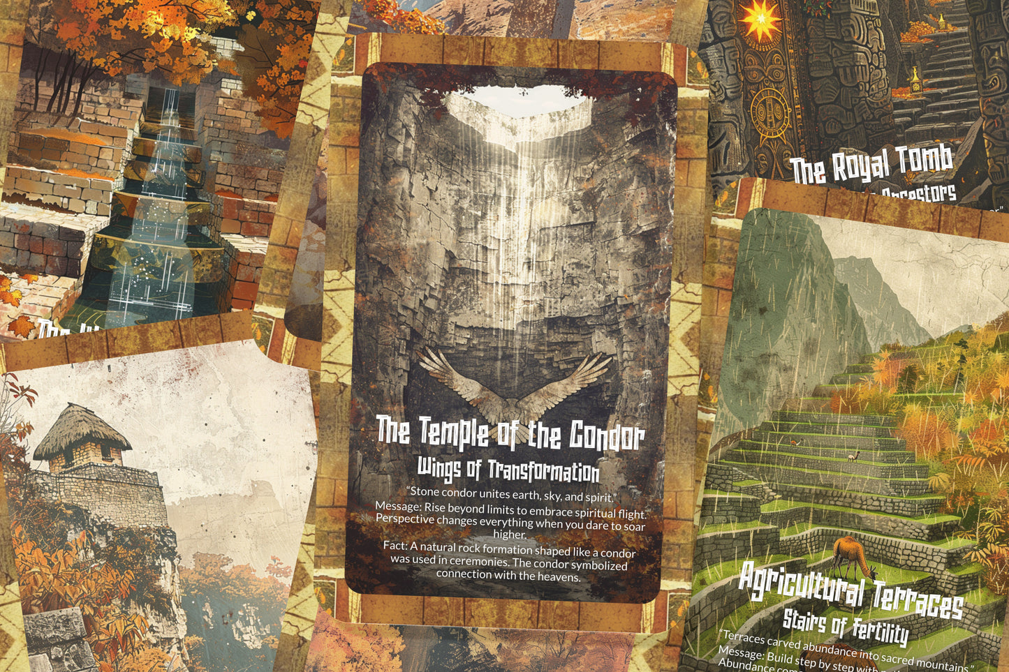 The Oracle of Machu Picchu – A Sacred Citadel Oracle Deck – 22 Oracle Cards – Wisdom of the Inca Heights