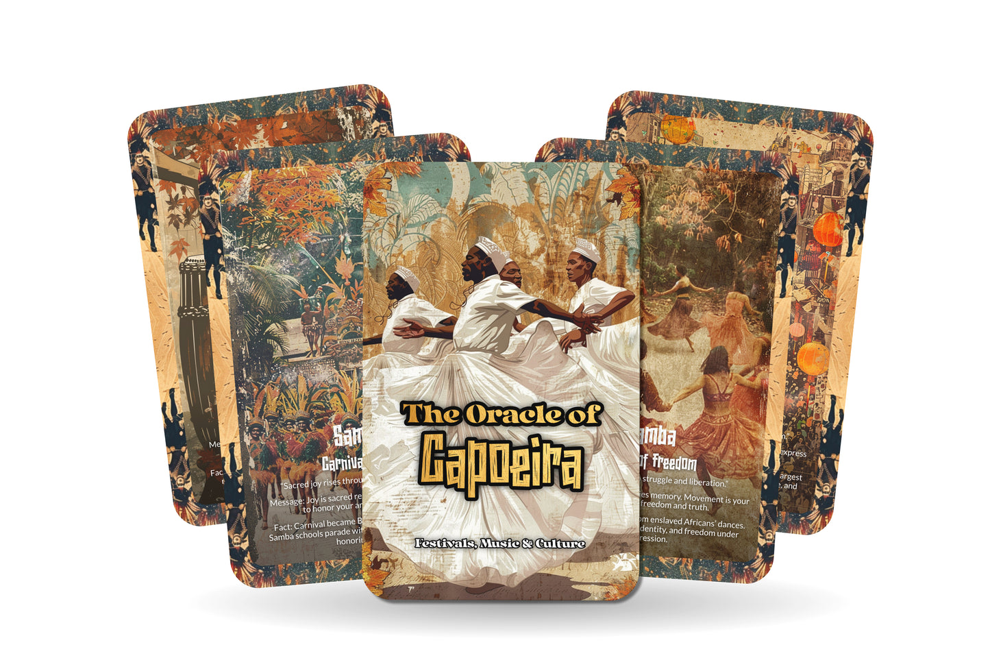 The Oracle of Capoeira – A Warrior Dance Oracle Deck – 22 Oracle Cards – Sacred Martial Rhythms of Brazil