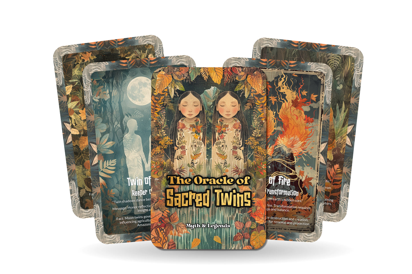 The Oracle of Sacred Twins – A Duality Oracle Deck – 22 Oracle Cards – Balance of Shadow & Light