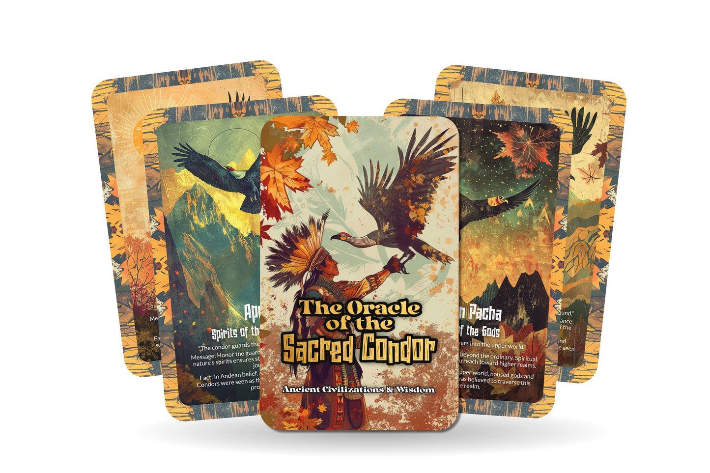 The Oracle of the Sacred Condor – A Sky Guardian Oracle Deck – 22 Oracle Cards – Messenger of the Andean Gods