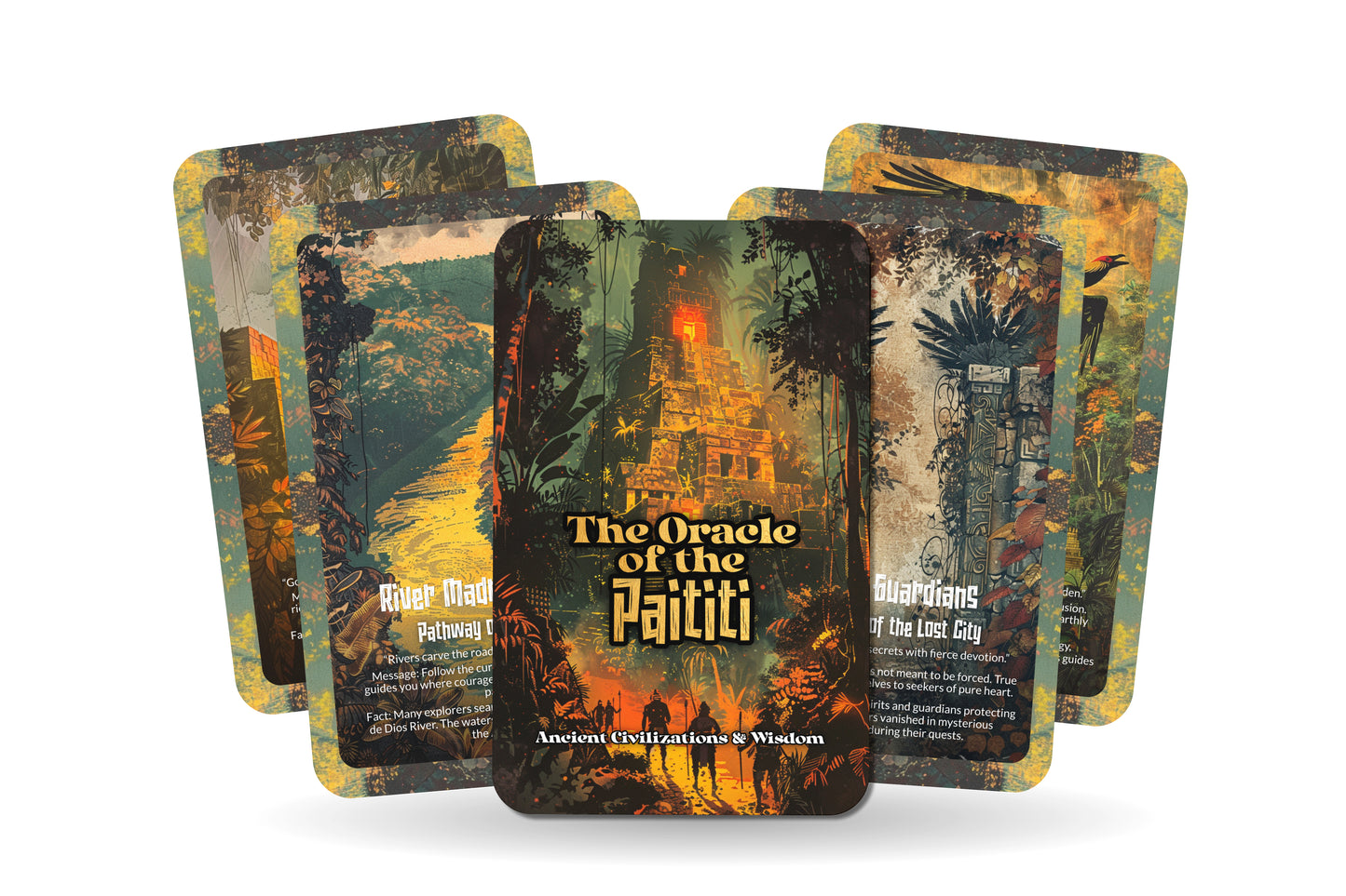 The Oracle of Paititi – A Hidden Realms Oracle Deck – 22 Oracle Cards – Mystical City of Lost Treasures