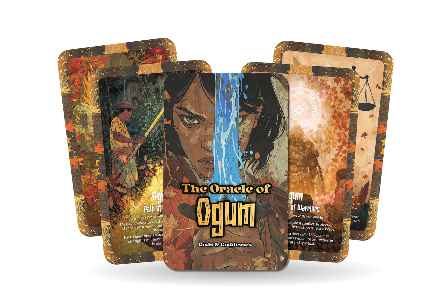 The Oracle of Ogum – A Warrior God Oracle Deck – 22 Oracle Cards – Spirit of Iron & Victory