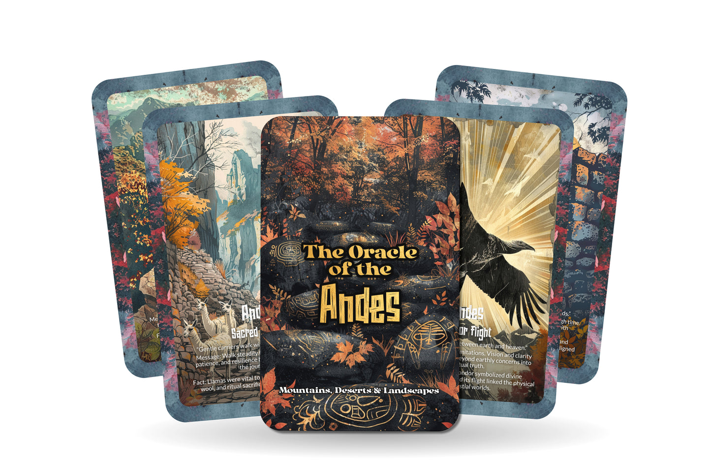 The Oracle of the Andes – A Sacred Mountain Oracle Deck – 22 Oracle Cards – Peaks of Divine Power