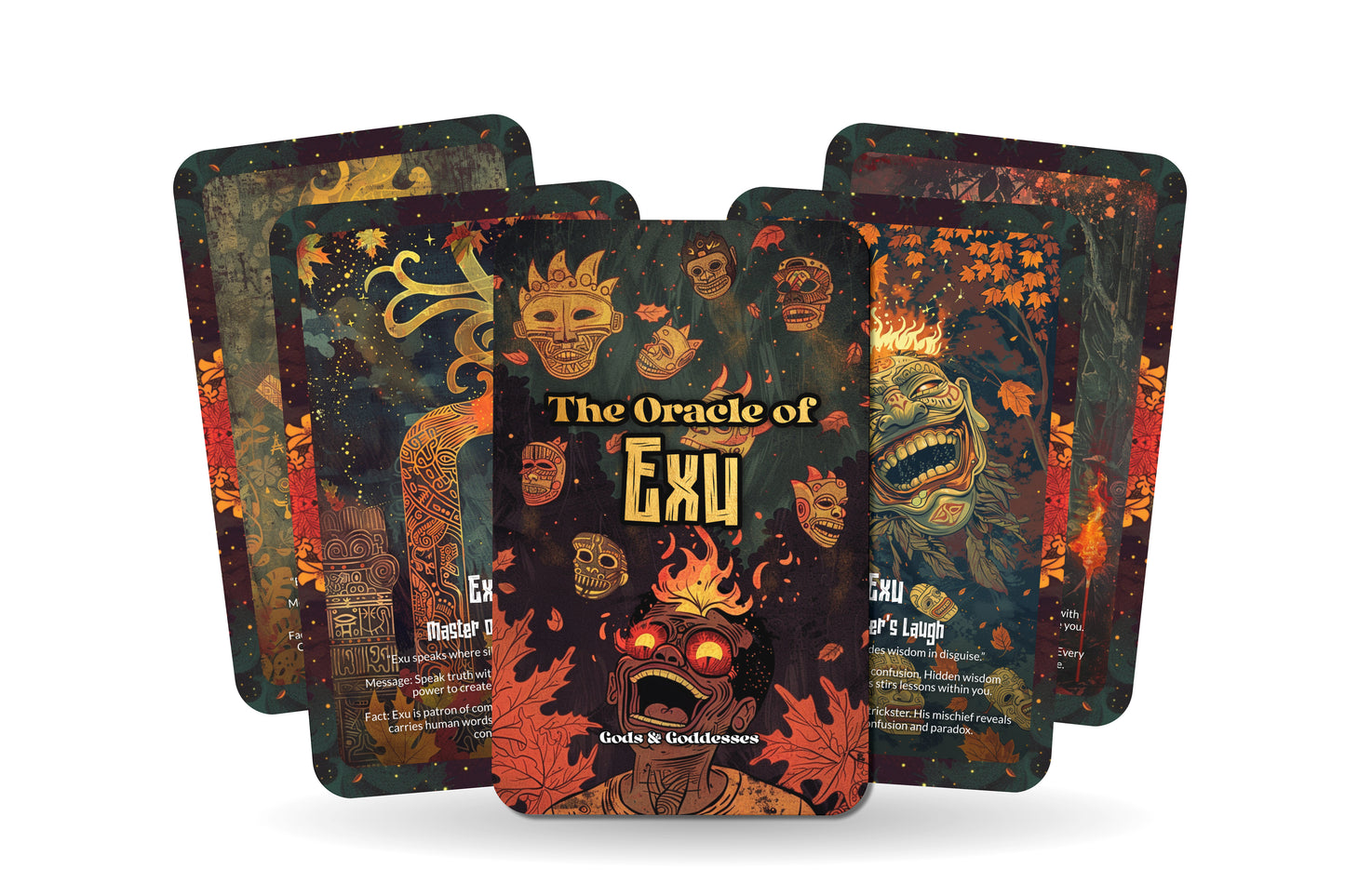 The Oracle of Exu – A Messenger God Oracle Deck – 22 Oracle Cards – Guardian of Roads & Destiny
