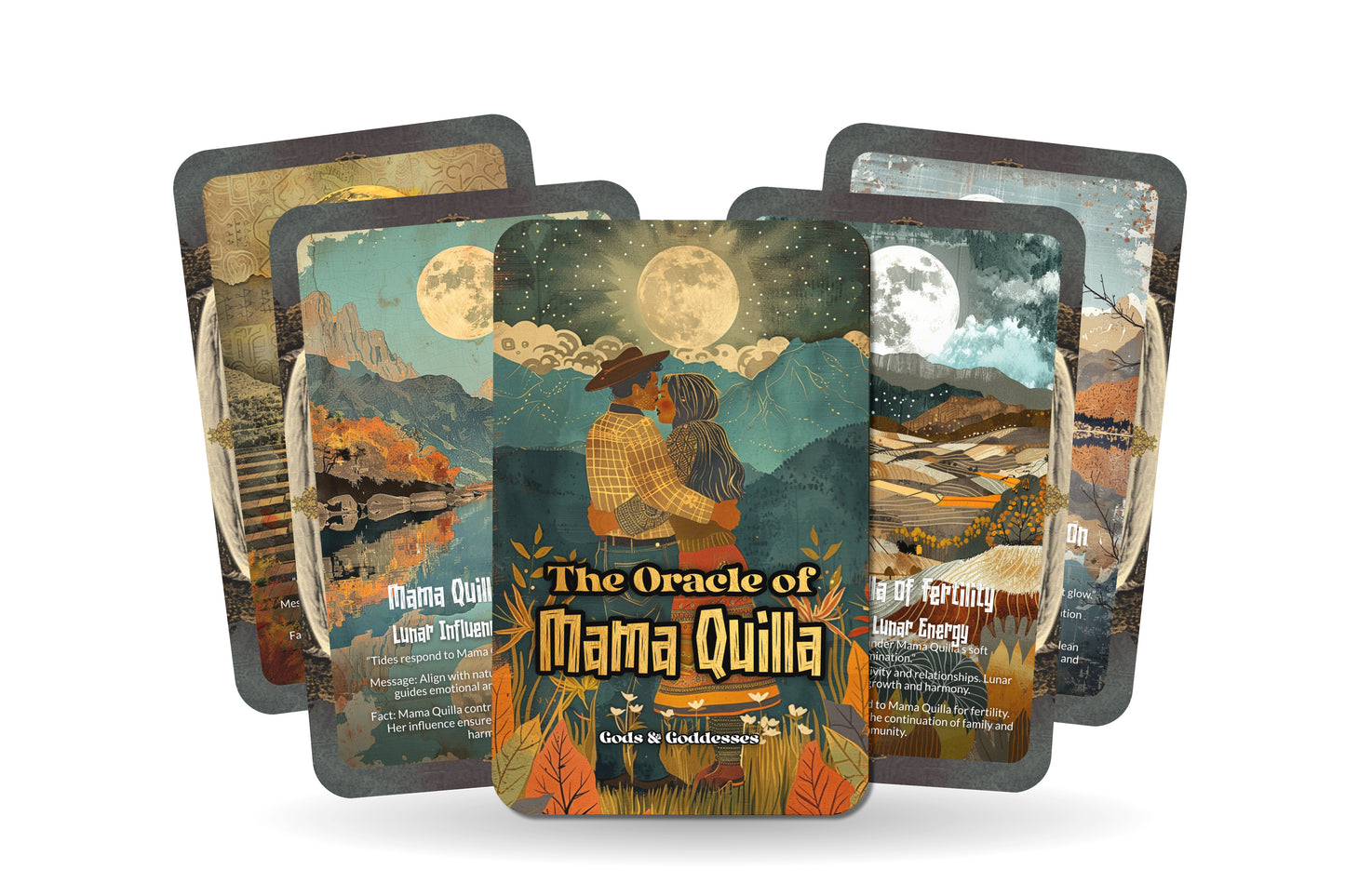 The Oracle of Mama Quilla – A Moon Goddess Oracle Deck – 22 Oracle Cards – Mother of Night & Time