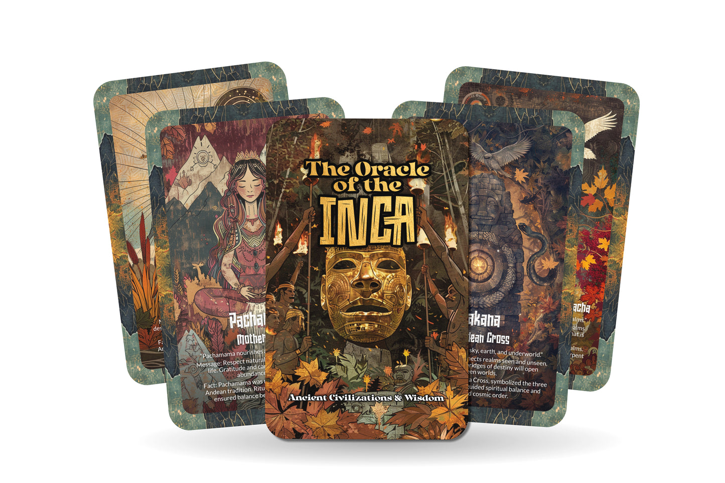 The Oracle of the Incas – An Ancestral Prophecy Oracle Deck – 22 Oracle Cards – Guardians of Cosmic Order