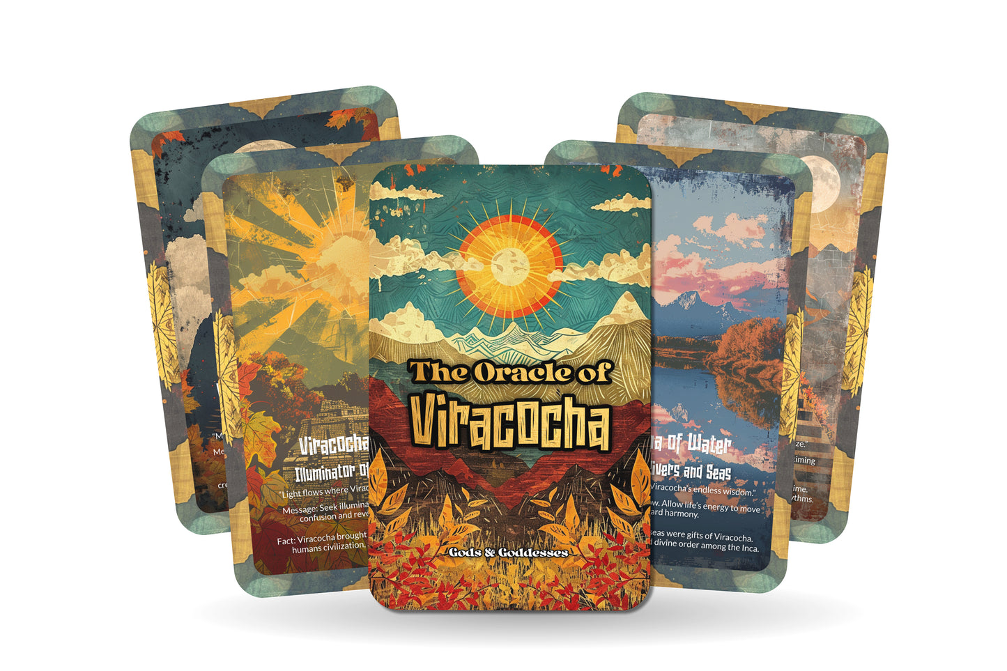 The Oracle of Viracocha – A Creator God Oracle Deck – 22 Oracle Cards – Maker of Earth & Sky