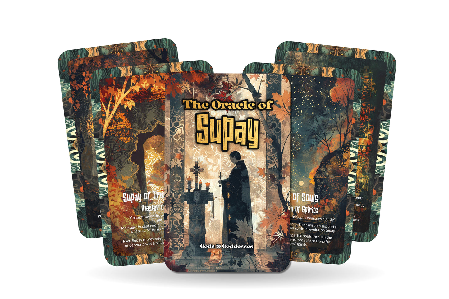 The Oracle of Supay – An Underworld Oracle Deck – 22 Oracle Cards – Keeper of Death & Darkness