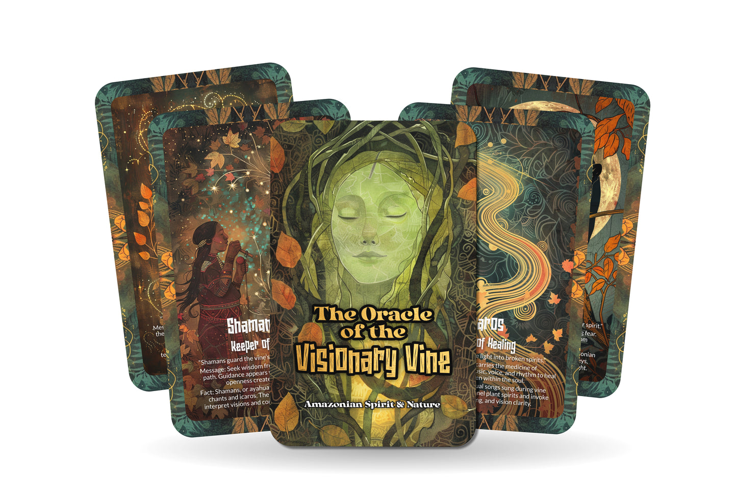 The Oracle of the Visionary Vine – A Sacred Plant Oracle Deck – 22 Oracle Cards – Portals of Higher Consciousness