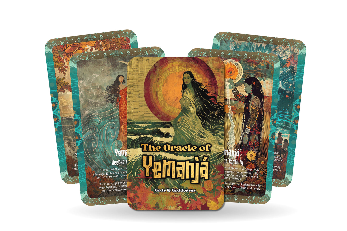 The Oracle of Yemanjá – An Ocean Goddess Oracle Deck – 22 Oracle Cards – Mother of Waters & Fertility