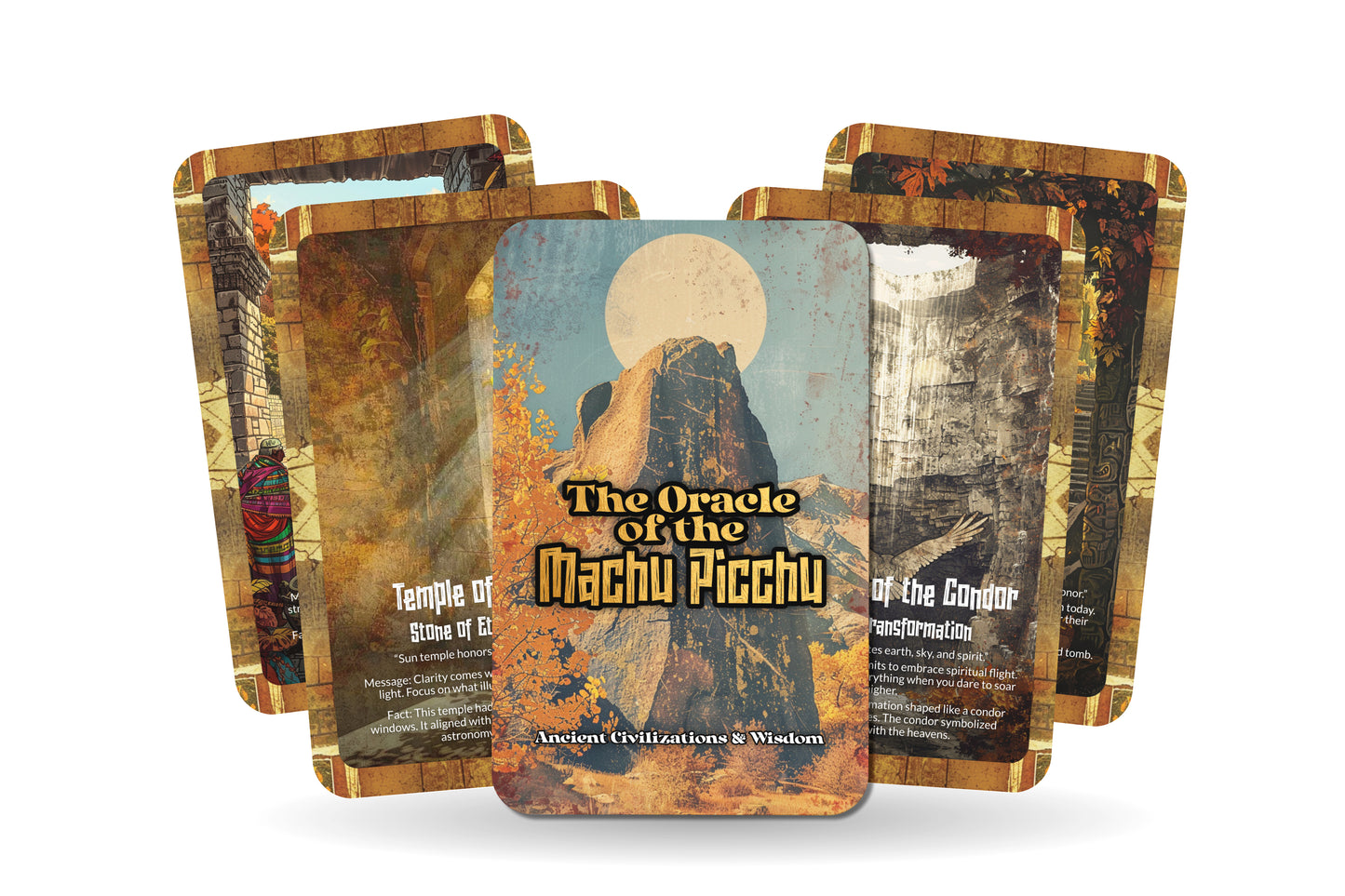 The Oracle of Machu Picchu – A Sacred Citadel Oracle Deck – 22 Oracle Cards – Wisdom of the Inca Heights