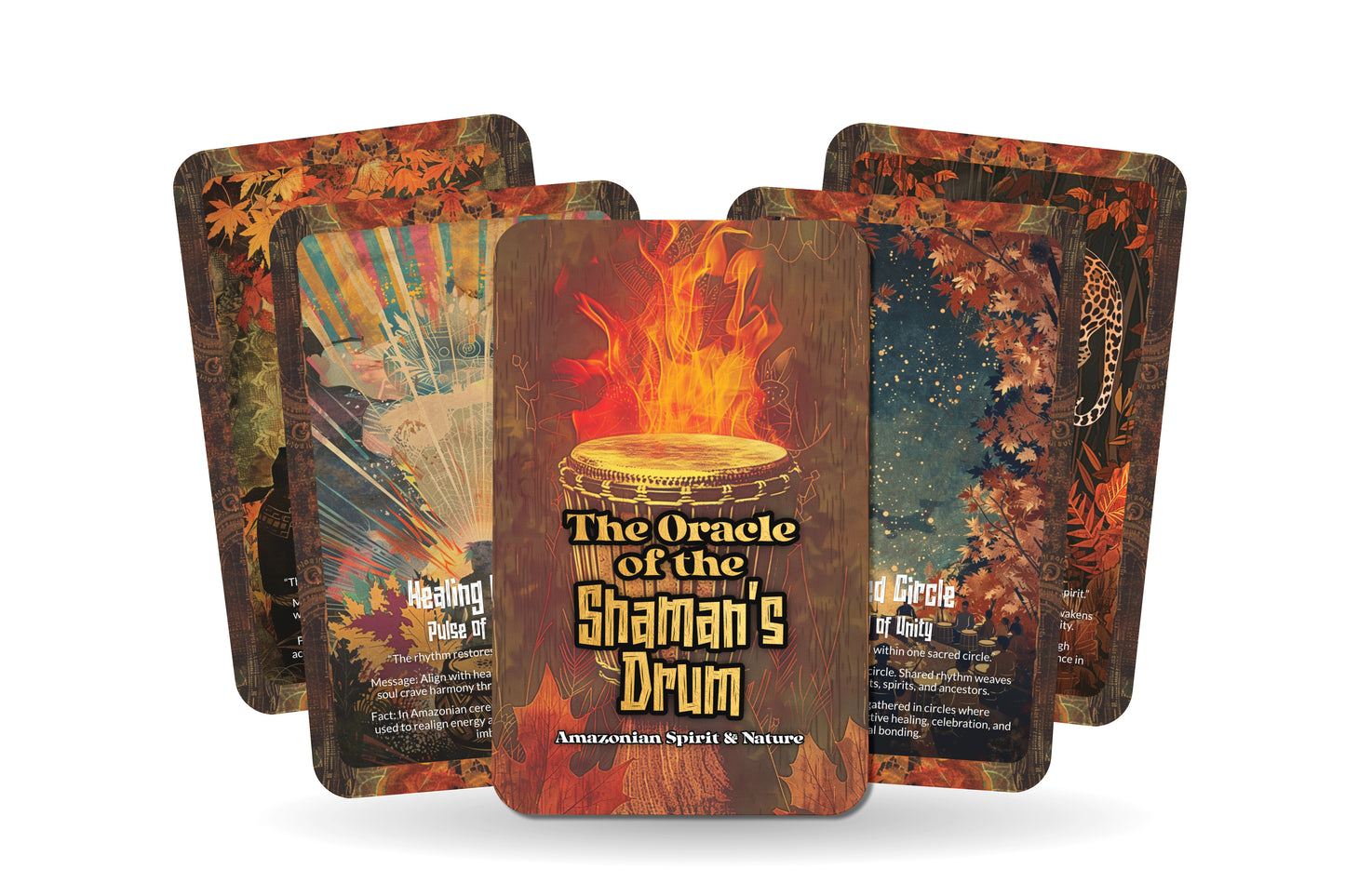 The Oracle of the Shaman’s Drum – A Ritual Rhythm Oracle Deck – 22 Oracle Cards – Heartbeat of Spirit & Ceremony