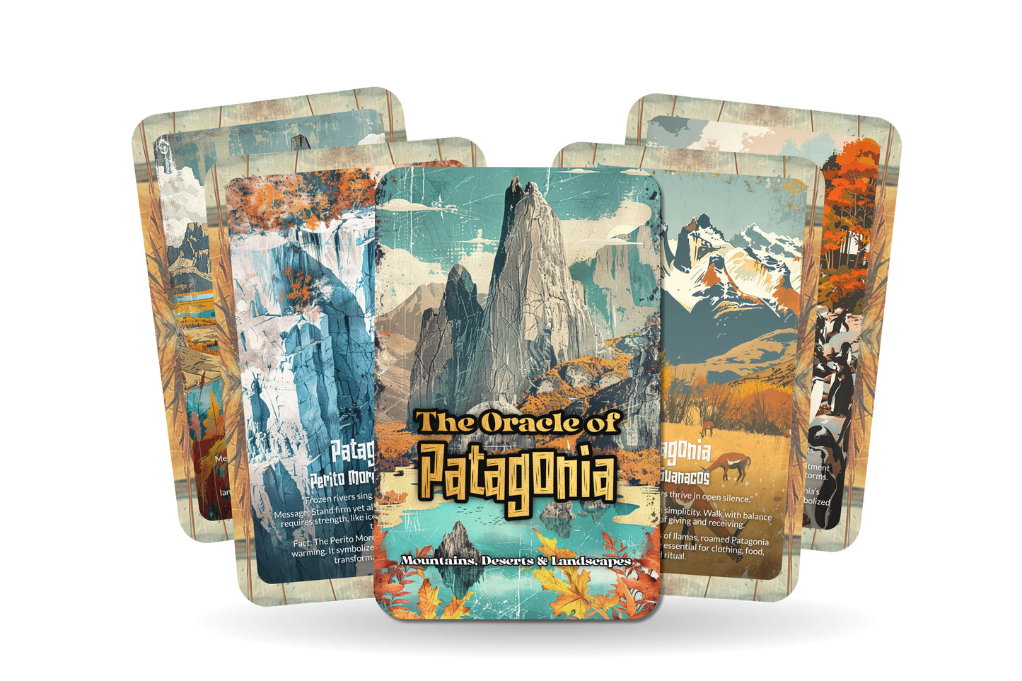 The Oracle of Patagonia – A Wilderness Oracle Deck – 22 Oracle Cards – Lands of Ice, Wind & Fire
