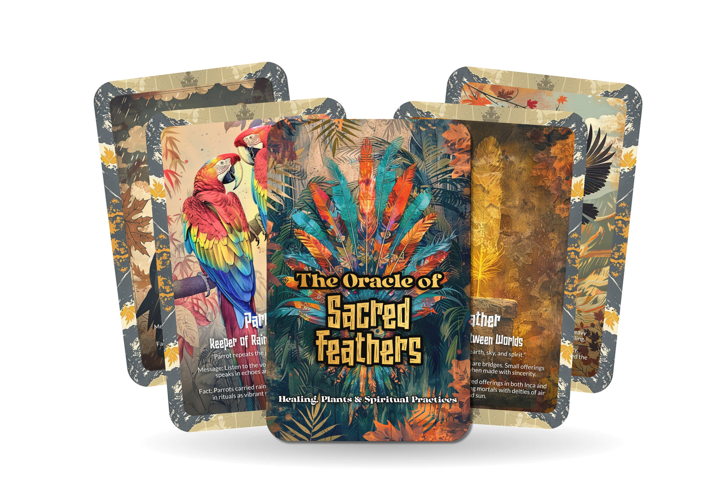 The Oracle of Sacred Feathers – A Spirit Flight Oracle Deck – 22 Oracle Cards – Messages of Winged Allies