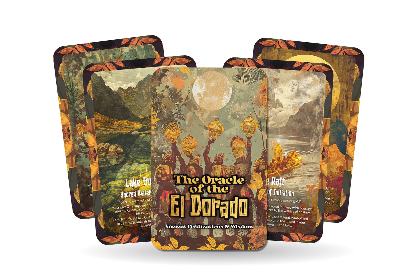 The Oracle of El Dorado – A Lost Civilization Oracle Deck – 22 Oracle Cards – Legends of Ancient Gold