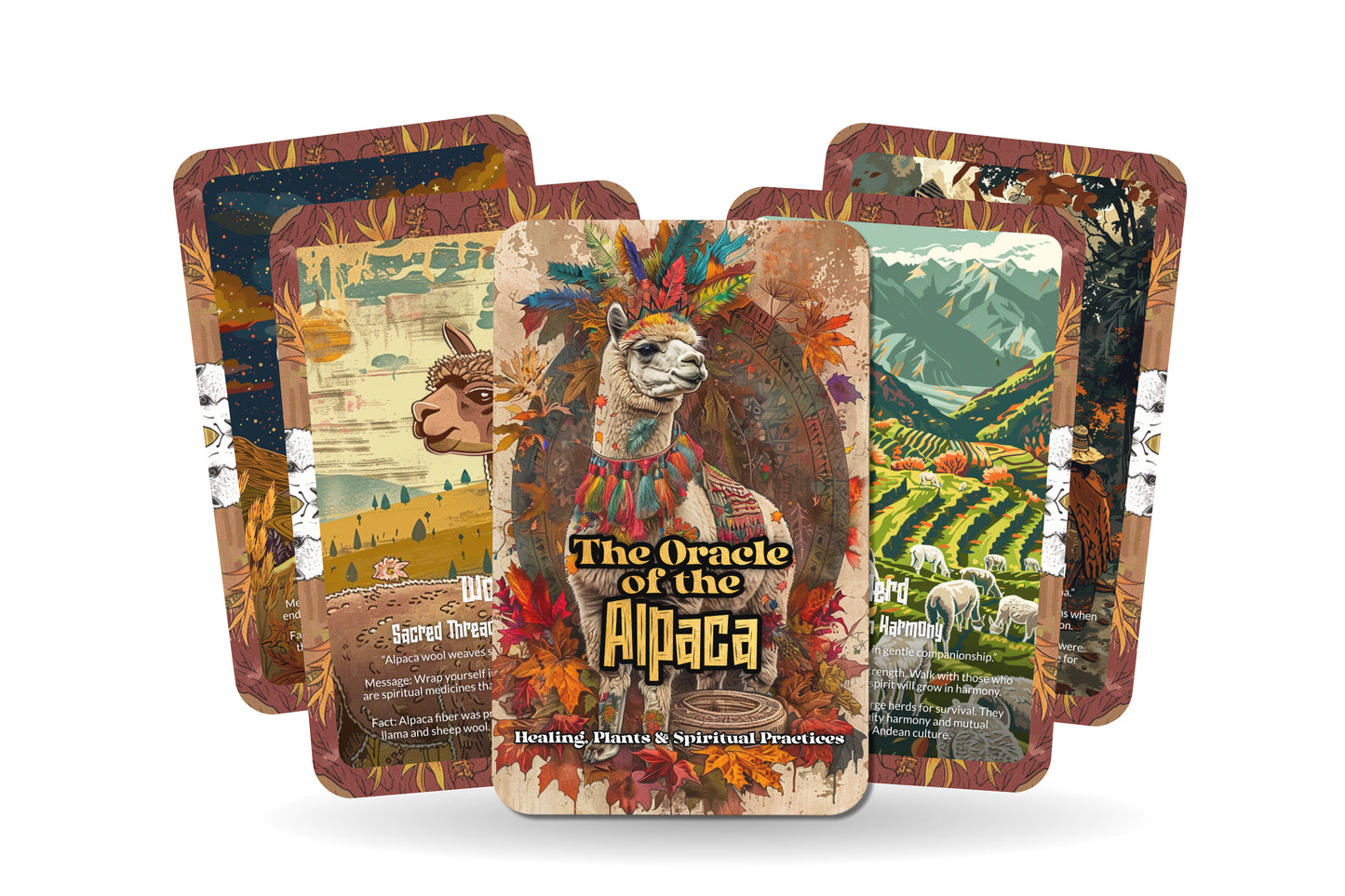 The Oracle of the Alpaca – A Gentle Spirit Oracle Deck – 22 Oracle Cards – Guardian of Andean Harmony